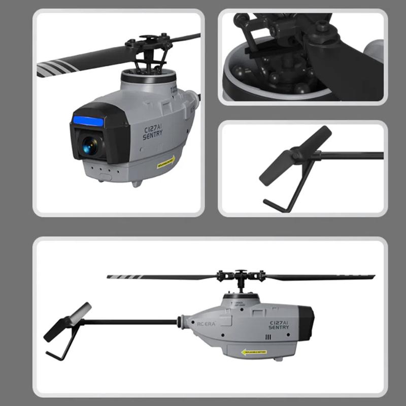 AI Intelligent Small RC Helicopter, Aileron-Free Unmanned Aerial Vehicle