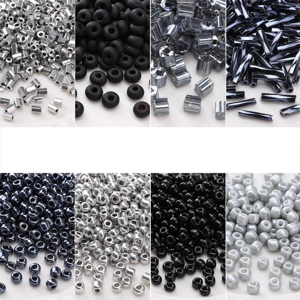 High Quality Dark Black Crystal Czech Glass Beads Loose Seed Beads for Earring Bracelet DIY Jewelry Craft Accessoreis Making