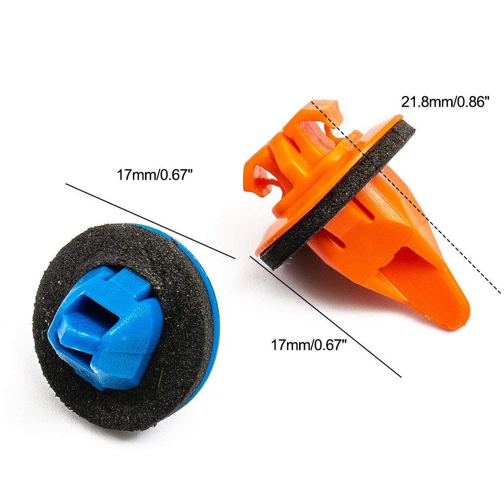 38 шт. Клипсы-фиксаторы Автомобиль Авто Расширитель крыла Синий+Оранжевый 75495-35010 Новый