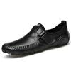 Genuine Leather Men Shoes Casual Italian Hollow Out Men Loafers Summer Breathable Driving Shoes Slip On Moccasins Zapatos Hombre