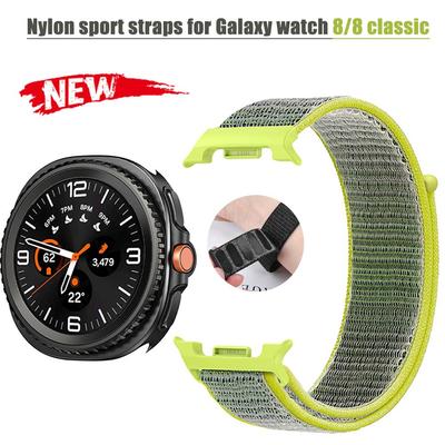НОВЫЙ Браслет Для Samsung Galaxy watch 8 classic Нейлоновые Спортивные Ремни Аксессуары для Смарт-часов Для Galaxy watch 8 40 44 мм Наручный Ремешок