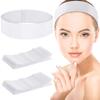 20Pcs/Bag Women Disposable Hair Band White Non-woven Fabric Stretch SPA Facial Headbands