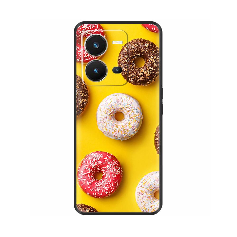 Cute Silicon Phone Case For Vivo X80 Lite 5G Case 2022 Black Silicone Soft TPU Back Cover for vivo X80 Lite X80Lite Bumper Capas