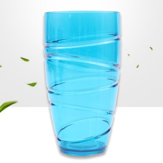 Набор из 4 пластиковых стаканов, многоразовые стаканы с вихревым дизайном, штабелируемые стаканы для воды для пикников в саду, кемпинга, барбекю, вечеринок