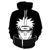 Naruto 2024 New Trendy 3D Printing Anime Peripheral Hooded Sweatshirt Hoodie For Men, Women And Children Adult Size