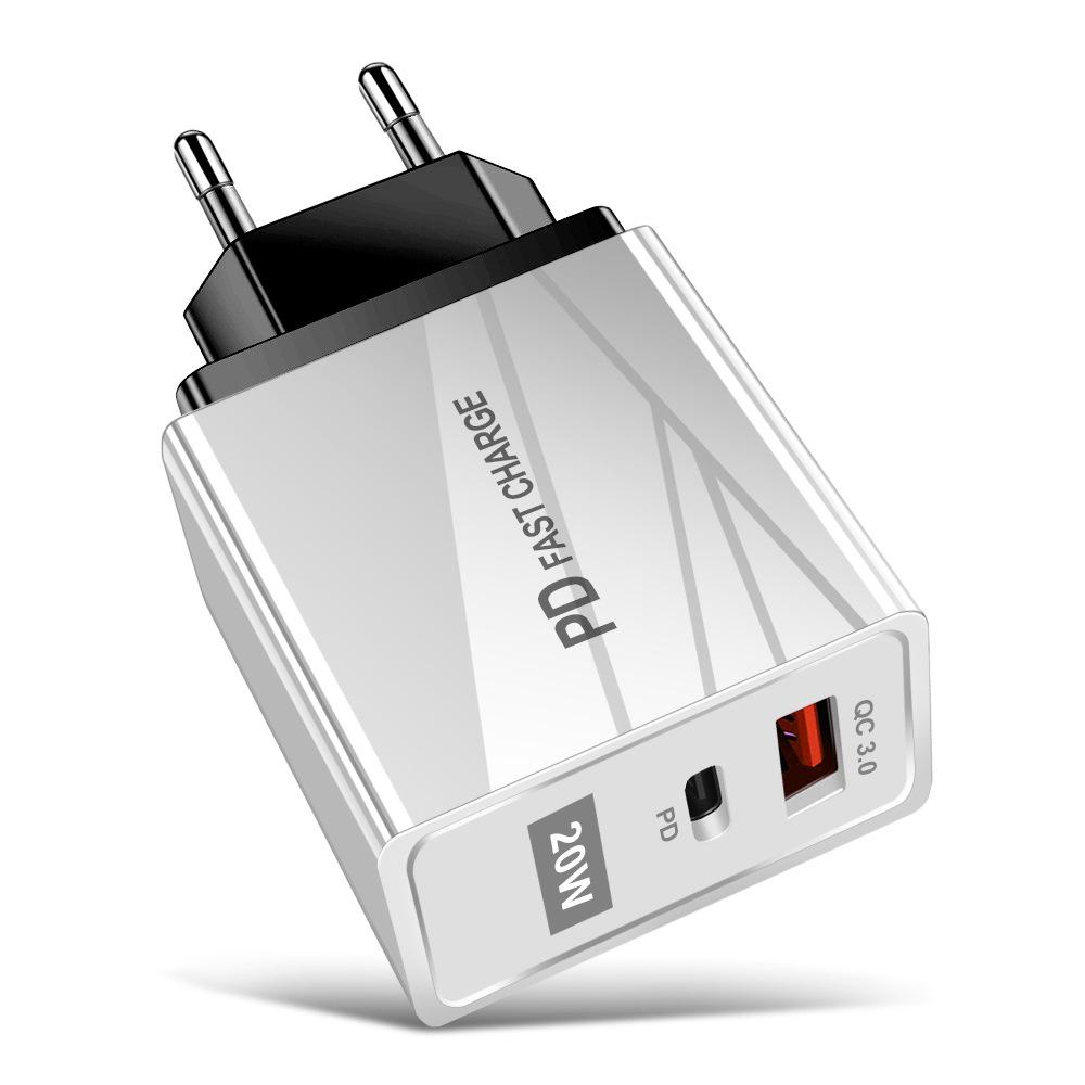 USB-зарядное устройство для путешествий, стандарт ЕС и США, быстрая зарядка QC3.0+PD (5В/9В/12В)