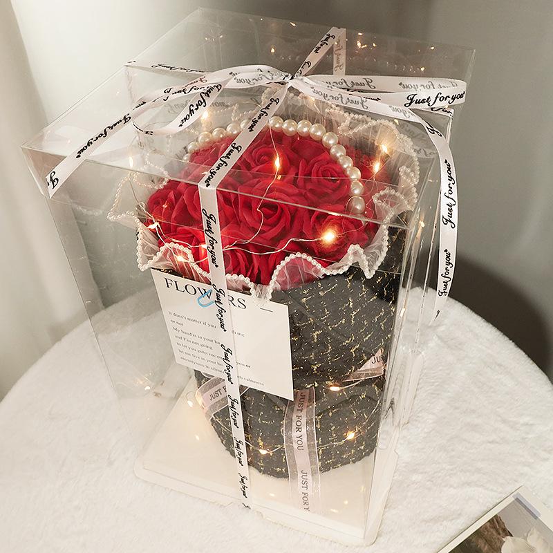 High-End Preserved Rose Soap Bouquet - Perfect Valentine’s or Birthday Gift for Girls