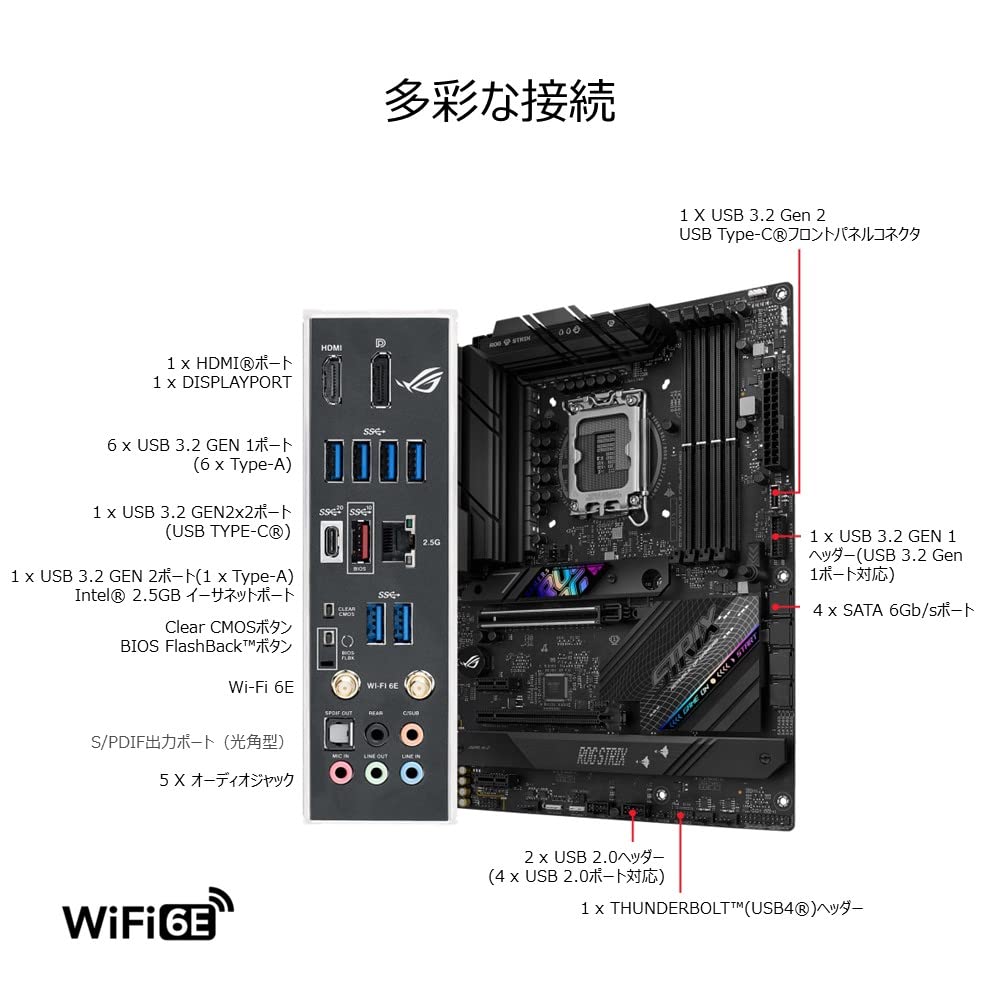 ASUS INTEL Generation CPU Compatible ATX Motherboard B760 Equipped ROG STRIX GAMING Authorized Distributor Product 13.12th B760-F WIFI/domestic