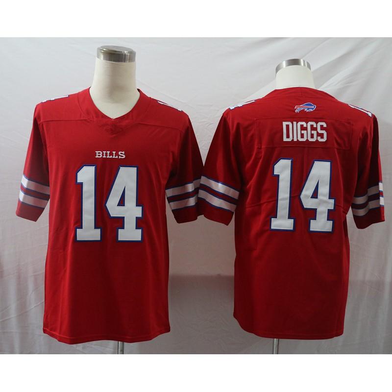 Buffalo Bills NFL Football Jersey 17 Josh Allen 27 Stefon Diggs 14 Isaiah Whitehead Authentic Style Fan Wear