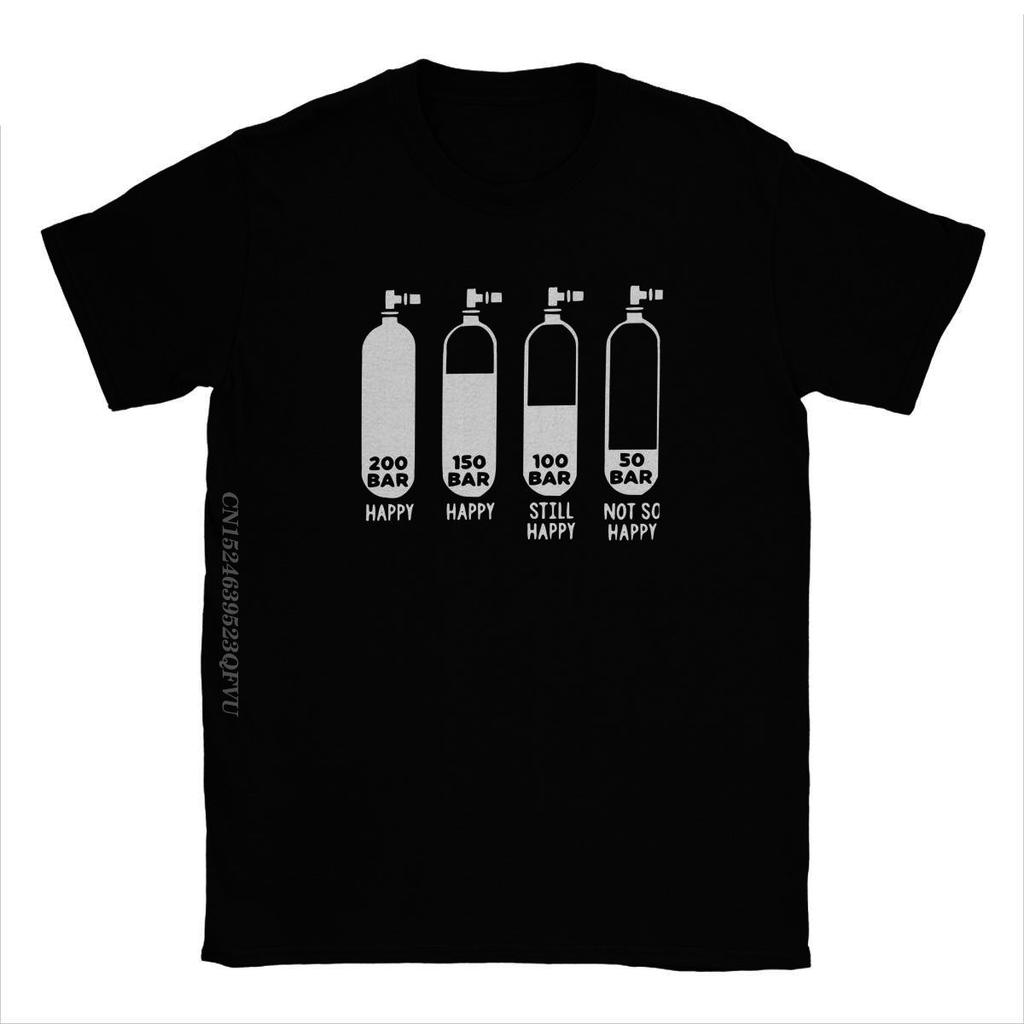 Мужская футболка Diving Divers 200 Bar Crazy Cotton Tees Harajuku Scuba Tshirt Round Gate Clothing Original