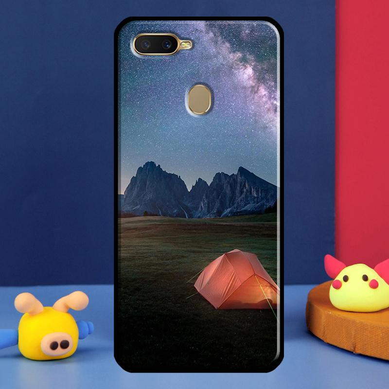 Чехол для кемпинга, природы, гор для Oppo A98 A78 A58 A15 A16 A17 A5 A9 A91 A52 A72 A76 A96 A74 A94 A54 S A57 A77