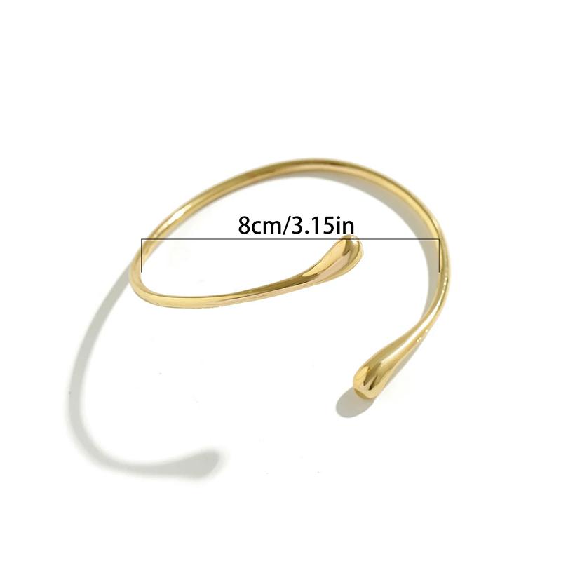 Простые винтажные браслеты-манжеты с каплями воды для женщин, трендовый готический геометрический браслет на руку, эстетичный подарок в виде ювелирного изделия