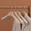 1pc Natural Camphor Wood Hanger Wardrobe Clothing Wide Shoulder Suit Clothes Hang Non-slip Clothes Rack Japanese Hanger 44x4.5cm