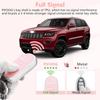 PIFOOG Pink Key Fob Cover for Jeep Cherokee Grand Cherokee Compass Renegade Bling Keychain 5 Buttons Car Keys Case Shell Full Covers Protector Girly