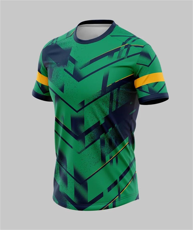 Simple and Fashionable Men's Outdoor 3D Printed Short-sleeved Large-sized Breathable Casual Sports T-shirt for Family Wear