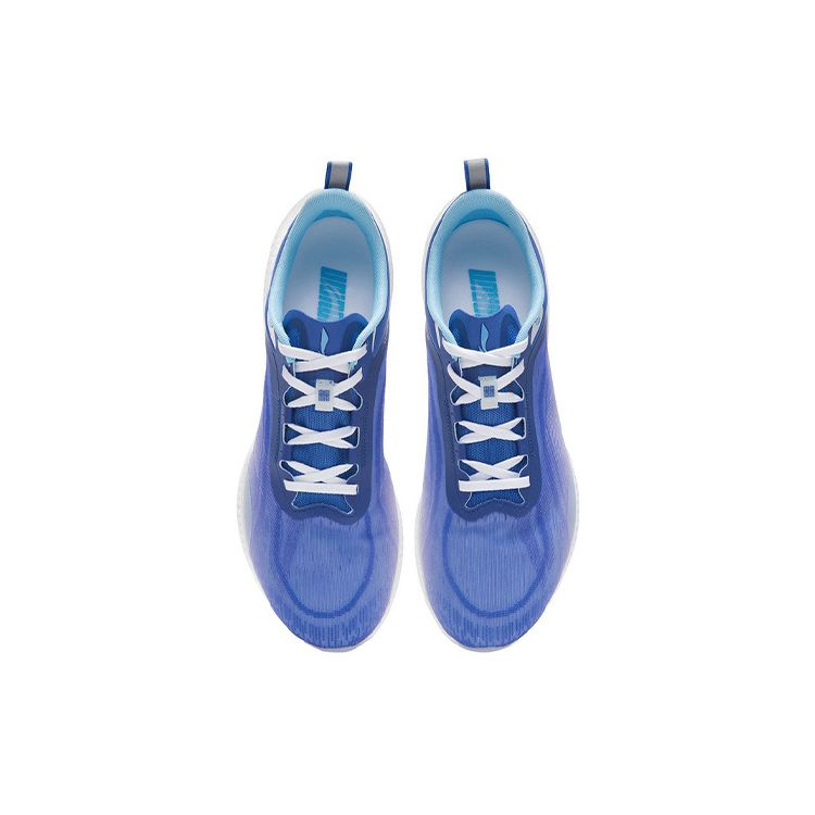 Li Ning Ultra Light 19 светоотражающие легкие нескользящие прочные низкие кроссовки для бега мужские кроссовки кобальтово-фиолетово-синие ARBS001-7