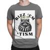 Aautism Funny Rizz Em With The Tism Autistic Racoon Graphic 100 Cotton Tshirt Aautism Racoon Tops Tees For Unisex