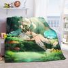 Genshin Impact Nahida Throw Blanket Flannel Soft Kawaii Cute Cartoon Nahida Genshin Autumn Anime Breathable Bedding Travel Throw