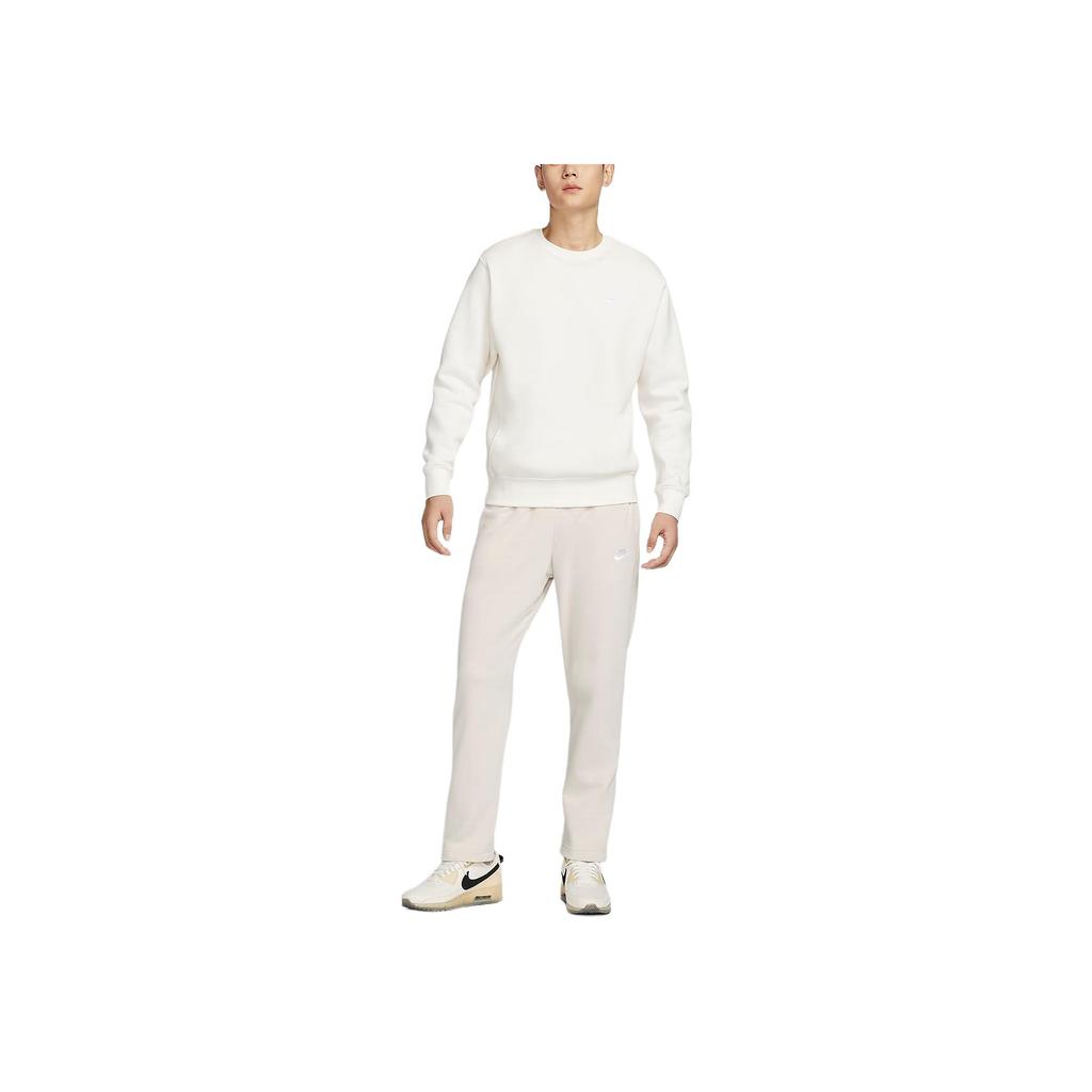 Nike Спортивные клубные однотонные мягкие удобные универсальные прямые повседневные брюки мужские низы светло-красно-коричневые белые BV2714-104