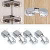 WCIC New Punch-free Cabinet Door Damping Hydraulic Buffer Full Overlay Soft Close Hinges Kitchen Cabinet Cupboard Door