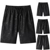 Men Summer Ice Silk Quick-Drying Elastic Sports Leisure Plus Size Beach Shorts