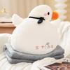 Cute Pig Pig Big Goose Plush Toy Dual-Purpose Pillow Blanket Office Nap Pillow Soft Warm Hand Cover Pillow Small Blanket