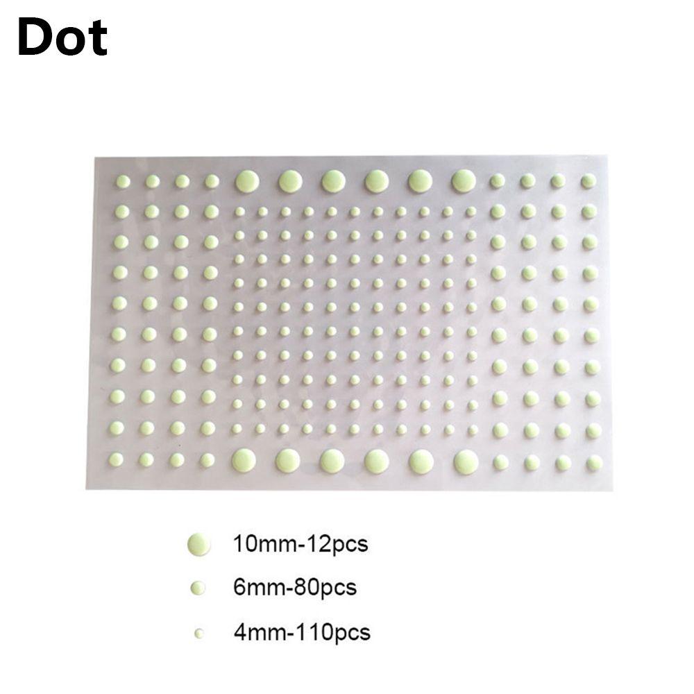 Wall Art Bedroom Ornament Fluorescent Wall Sticker Luminous Stars Dots Bubble Decal Glow In Dark