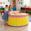 Elastic Edge Crescent Table Skirting School Stationery Theme Table Hide Cloth Graduation