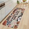 1 шт. Коврик для пола с рисунком «Надеюсь, вы любите собак» Современный кухонный полиэстеровый коврик Нескользящий красочный ковер для помещений, Для дома, ванной комнаты, спальни, гостиной, декора