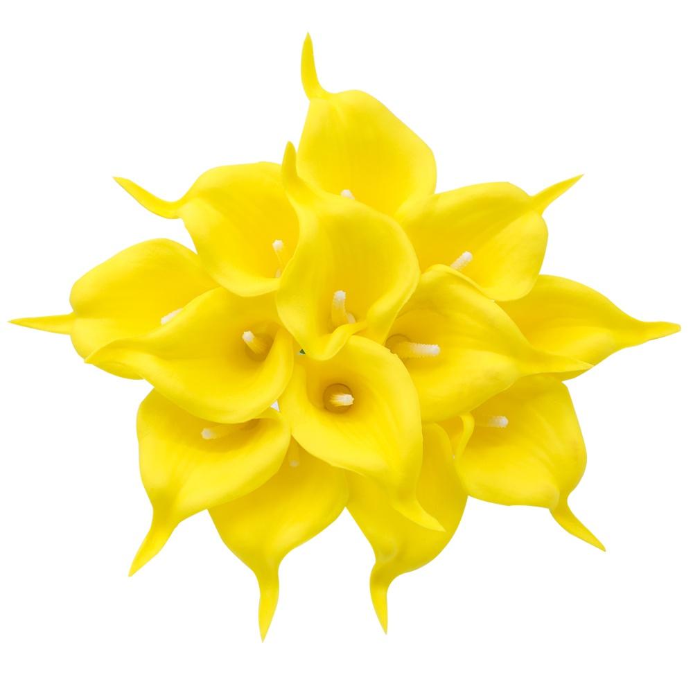 10 шт., настоящие сенсорные Каллы, искусственные цветы, букет Каллы для свадьбы, свадебный домашний цветок, украшение