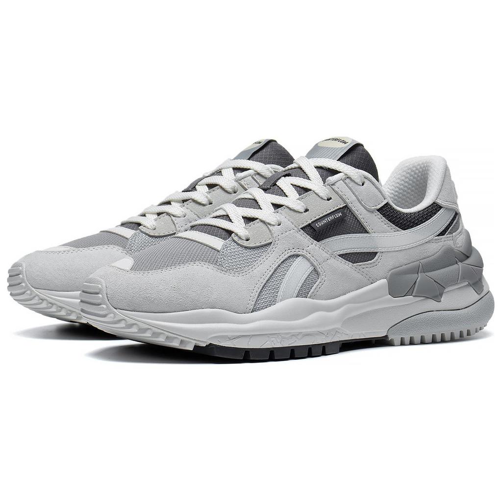 Li Ning Origin CF Tracing Износостойкие Дышащие Низкие Спортивные Повседневные Кроссовки Женские Серый Черный AGCT172-3