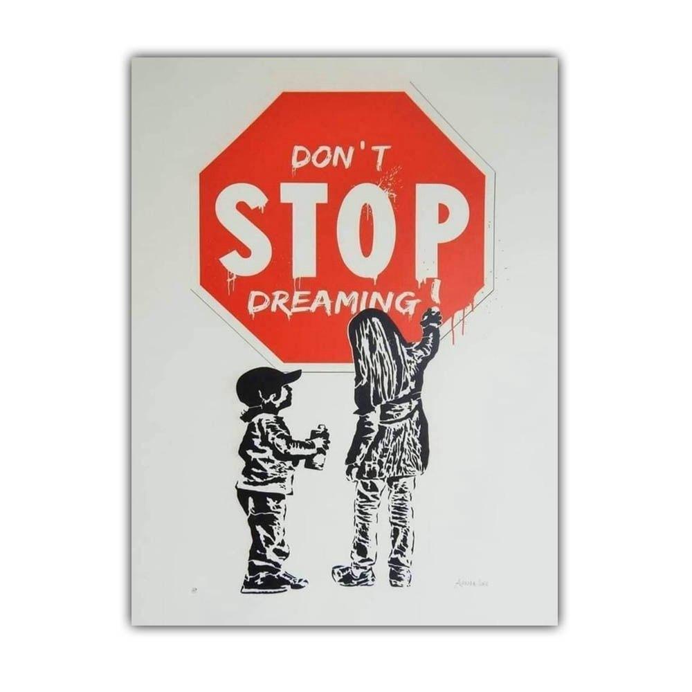 Уличная культура, граффити, художественная печать, плакат, холст, картина, настенное искусство, Бэнкси, гостиная, коридор, спальня, украшение для дома, фреска