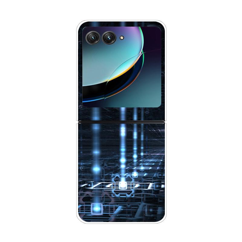 Чехол для Moto Razr40 Ultra Мраморный Рисованный Чехол для Телефона Для Motorola Razr 40 Ultra Razr4 Razr+ Жесткий Пластик Защитный Funda
