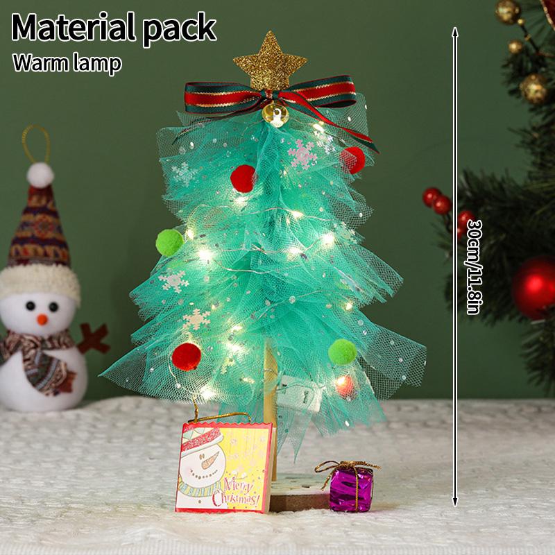 Christmas Supplies Christmas Ornaments Diy Material Package Desktop Ornament Christmas Toys for Kids Adornos De Navidad
