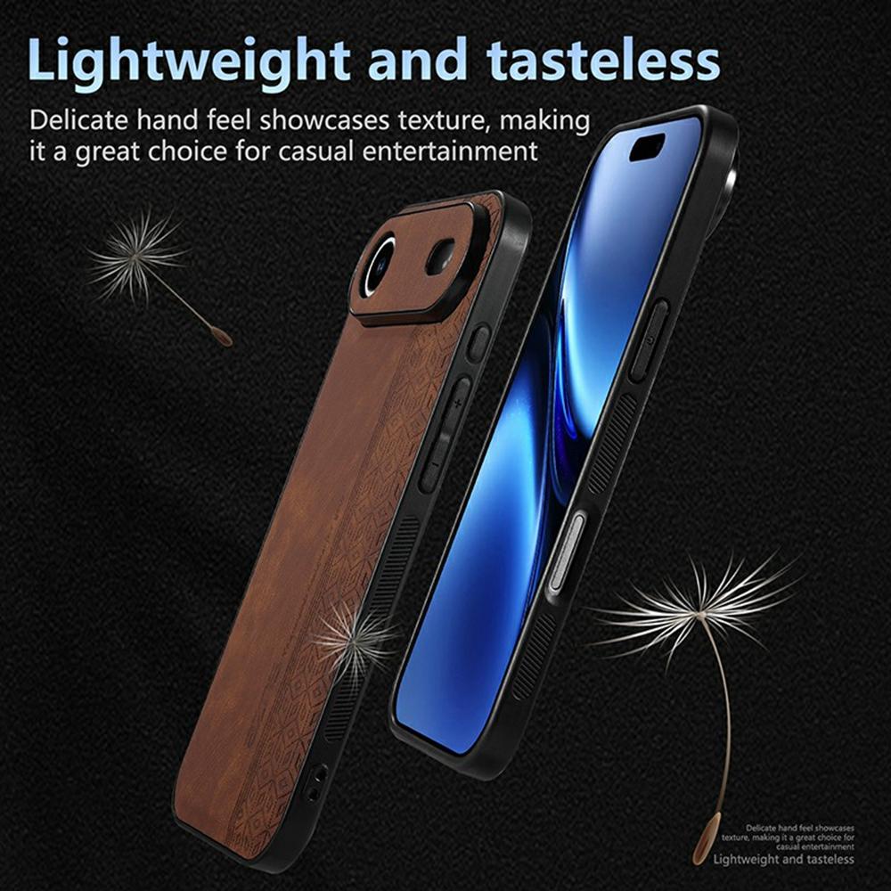 Для iPhone Air Чехол Защитный Чехол для телефона из ТПУ, покрытый искусственной кожей