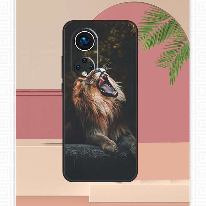 Чехол 'Рычащий Лев' для Honor Magic 7 Lite 5 6 8 Pro Honor 200 400 X9c X9b X9a X8b X8a X8c 50 70 90