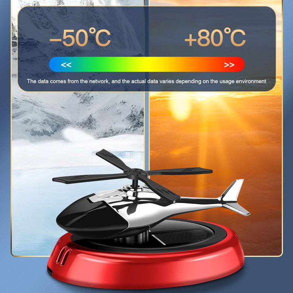 2024 Новый автомобильный освежитель воздуха на солнечных батареях, вертолет, украшение для автомобиля, вращающийся освежитель воздуха для офиса, украшения