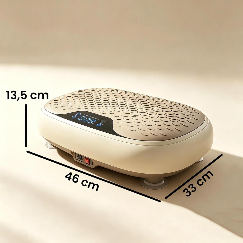 Vibrating platform, 20 speed levels, 3 programs, LED screen and remote control