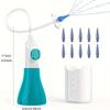 1pc Ear Wax Removal Tool Kit With 17.53 Cm Irrigation Syringe And 10 Tips, Manual Ear Cleaning System For Safe And Effective Wax Buildup Removal