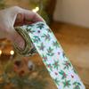 Lmitation Linen Christmas Tree Ribbon Xmas Gift Fabric Swirl Ribbon New Christmas Ribbon