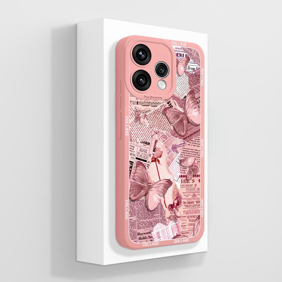 Чехлы Для OPPO Reno 15F 15 Pro Max Мультяшная Девушка-Кошка Ударопрочный Простой Защитный Корпус Для Камеры Для Reno15F Reno15ProMax Capa