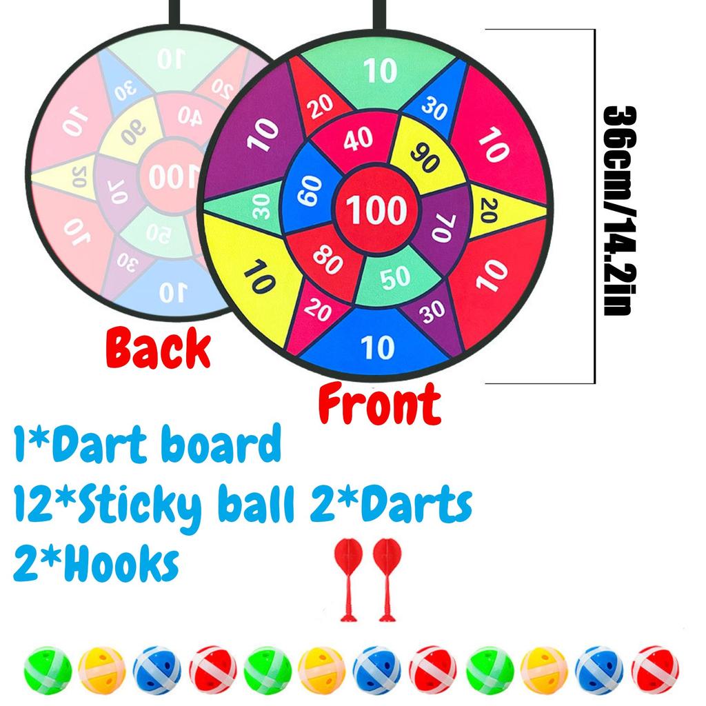 12 мячей для детей, липкий мяч, доски для дротиков, мяч-мишень, детские игрушки, набор для спорта в помещении, игра в мяч-присоску, семейная спортивная вечеринка
