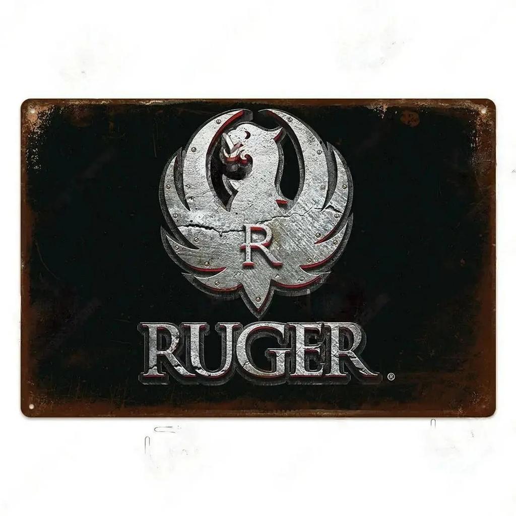 Metal Tin Signs Pistol Stonger Beretta Wesson Colt Vintage Funny Art Wall Decorations for Home Man Cave Garage Cafe Bars Clubs