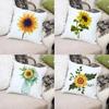 Sunflower Pattern Decorative Pillowcase Living Room Office Decoration Home Pillowcase