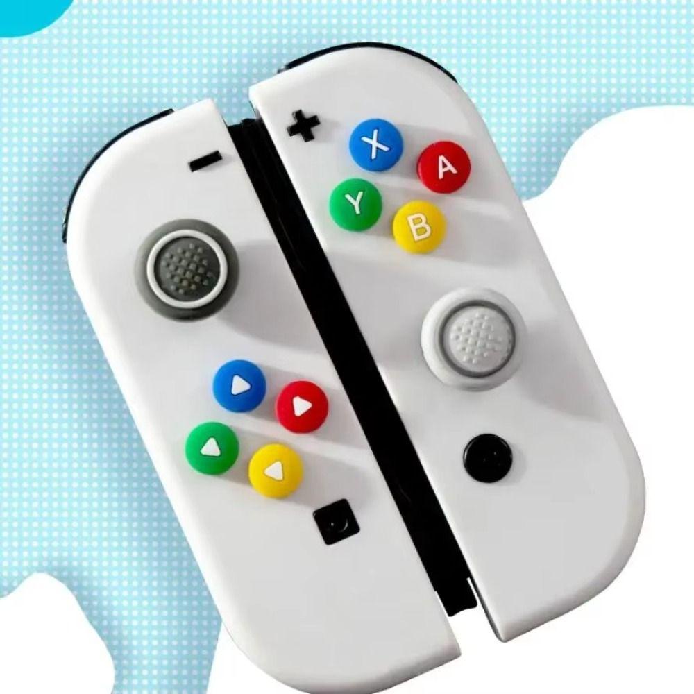 Soft D-pad Cross Button Colourful Thumb Stick Grip Cover Protector for Switch Oled NS Joy-con