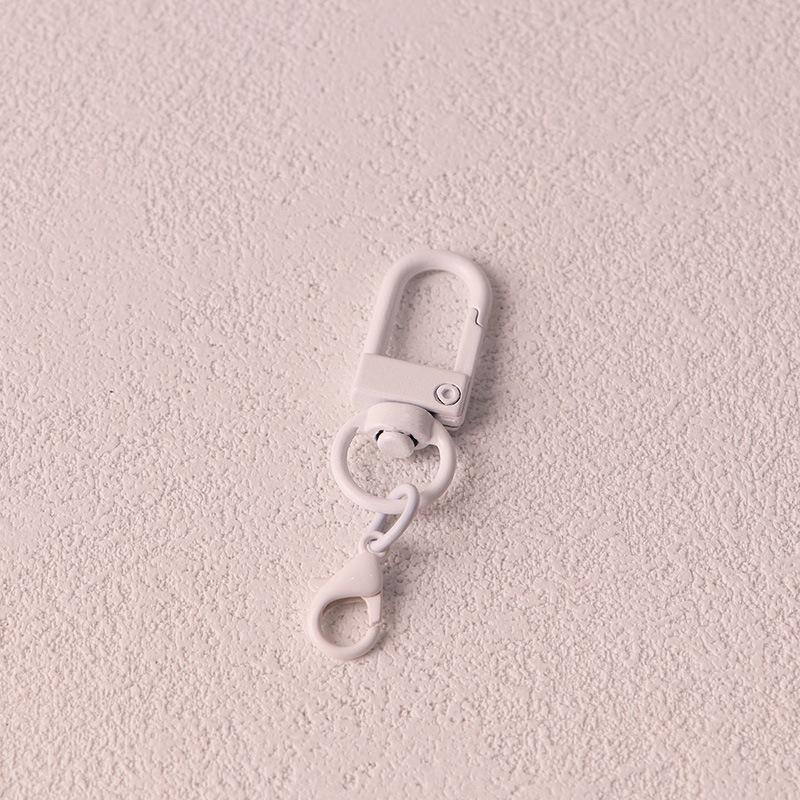 Вращающийся брелок для ключей с краской своими руками, U-образной пряжкой и карабином - красочная подвеска в виде куклы