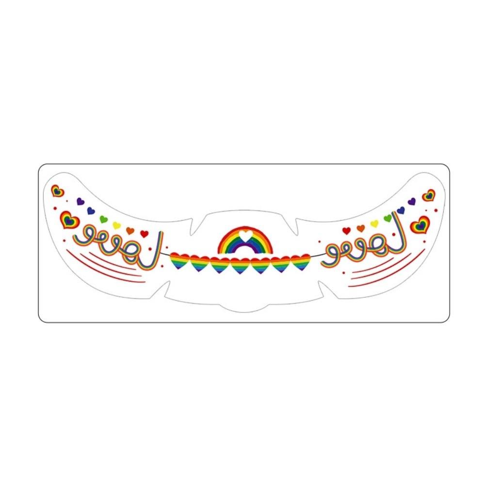Waterproof Rainbow Freckles Face Tattoo Facial Art Makeup Stickers Pride Month