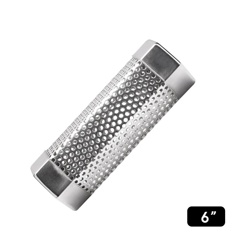 Трубка для копчения пеллетами, 12 дюймов, из нержавеющей стали, генератор дыма для древесных пеллет, для горячего или холодного копчения, работает с грилями-коптильнями BBQ