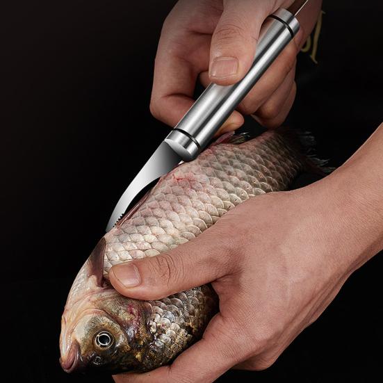 Shrimp Line Cutter Non-slip Fast Cleaning Sharpen Blade Anti-deform Rust-resistant Shrimp Peeler for Kitchen