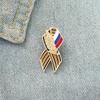 Simple Creative Wheat Stripe Lapel Pin Brooch Enamel Metal Badge